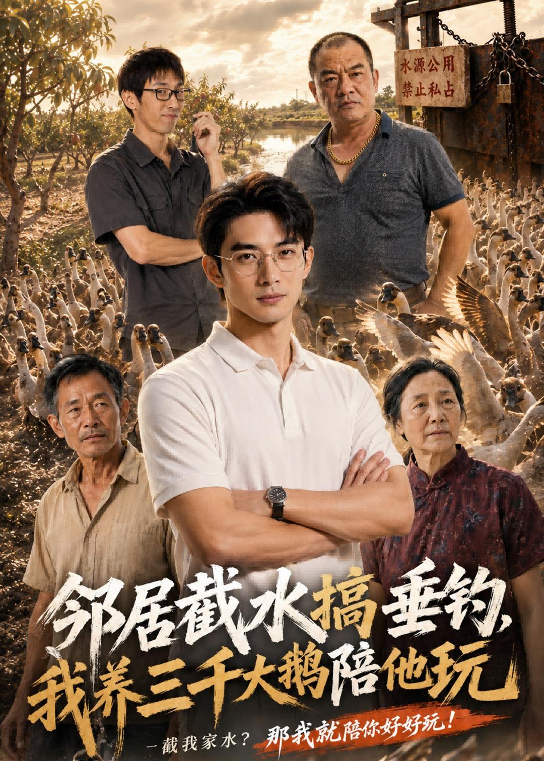 邻居截水搞垂钓，我养三千大鹅陪他玩